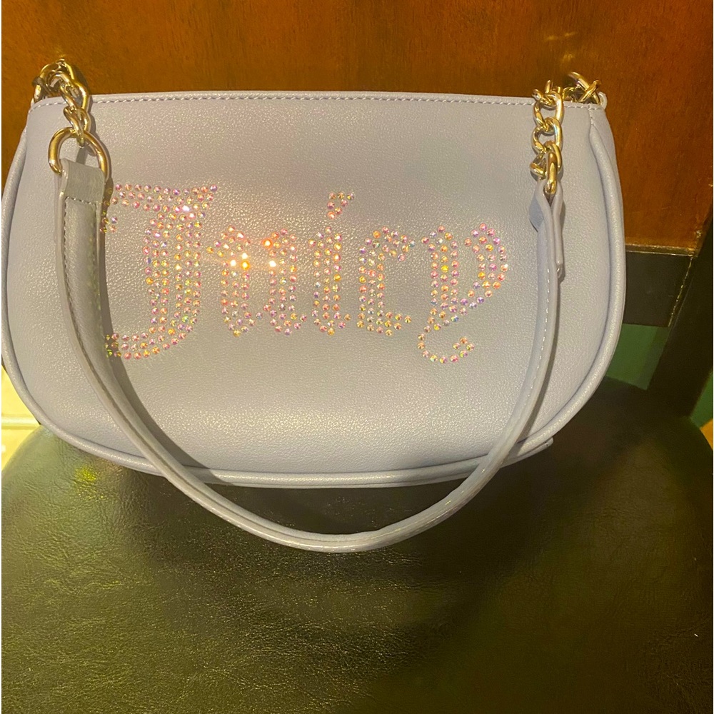 Juicy couture slate blue be classic shoulder bag